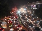 Despite the extensive arrangements, the city witnessed long traffic snarls on Saturday. Traffic crawled in several parts of central and south Delhi, including Lajpat Nagar (in picture) owing to heavy festive footfall. (Arvind Yadav/HT Photo) Despite the extensive arrangements, the city witnessed long traffic snarls on Saturday. Traffic crawled in several parts of central and south Delhi, including Lajpat Nagar (in picture) owing to heavy festive footfall. (Arvind Yadav/HT Photo)