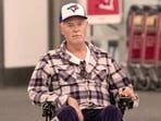 Eric Dane spotted at the Toronto airport in a wheelchair.