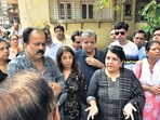 Thane, India - October -17, 2025: Social Activist Anjali Damania Visits Daulat Nagar kopari thane east Over Delayed Redevelopment Project Social activist Anjali Damania visited the Daulat Nagar housing complex in Kopri Thane on Friday to look into the long-pending redevelopment project of the society. The project has reportedly been stalled for several months due to a lack of consensus between residents and the builder. According to local residents, the builder has been exerting undue pressure, leading to growing dissatisfaction and tension in the area. In response, the frustrated residents invited Anjali Damania to intervene and help find a solution. During her visit, Damania met the residents, heard their grievances, and later interacted with the media regarding the issue ,in Thane ,in Mumbai, India, on, Friday, October -17, 2025. ( Praful Gangurde / HT Photo ) Thane, India - October -17, 2025: Social Activist Anjali Damania Visits Daulat Nagar kopari thane east Over Delayed Redevelopment Project Social activist Anjali Damania visited the Daulat Nagar housing complex in Kopri Thane on Friday to look into the long-pending redevelopment project of the society. The project has reportedly been stalled for several months due to a lack of consensus between residents and the builder. According to local residents, the builder has been exerting undue pressure, leading to growing dissatisfaction and tension in the area. In response, the frustrated residents invited Anjali Damania to intervene and help find a solution. During her visit, Damania met the residents, heard their grievances, and later interacted with the media regarding the issue ,in Thane ,in Mumbai, India, on, Friday, October -17, 2025. ( Praful Gangurde / HT Photo )