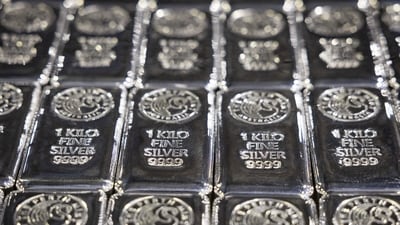 Silver rates in Pune per 10 grams stood at ₹1,883, per 100 grams at ₹18,830, and per 1 kilogram at ₹1,88,300. (Bloomberg/Representative) Silver rates in Pune per 10 grams stood at ₹1,883, per 100 grams at ₹18,830, and per 1 kilogram at ₹1,88,300. (Bloomberg/Representative)