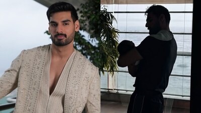 Ahan Shetty on first Diwali with niece Evaarah Ahan Shetty on first Diwali with niece Evaarah