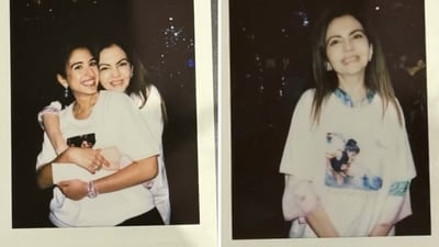 Nita Ambani at Radhika Merchant's birthday party. (Instagram/@orry)