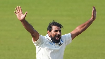 Bengal's Mohammed Shami took four wickets in Ranji Trophy (PTI) Bengal's Mohammed Shami took four wickets in Ranji Trophy (PTI)