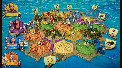 The boardgame requires players to strategise but also collaborate, in order to make the most of their resources, as they build new settlements. The boardgame requires players to strategise but also collaborate, in order to make the most of their resources, as they build new settlements.