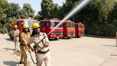 The fire brigade officials stated that apart from 0161-101, residents can also contact the nearest fire station in case of emergency. (HT Photo) The fire brigade officials stated that apart from 0161-101, residents can also contact the nearest fire station in case of emergency. (HT Photo)