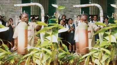 A viral clip showed a school peon ringing the bell for the last time after 38 years, leaving the internet emotional. (Instagram/amikutty) A viral clip showed a school peon ringing the bell for the last time after 38 years, leaving the internet emotional. (Instagram/amikutty)
