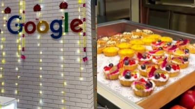 Google Hyderabad’s vibrant Diwali party featuring decor, food and fun went viral. (Instagram/the.indianmunda) Google Hyderabad’s vibrant Diwali party featuring decor, food and fun went viral. (Instagram/the.indianmunda)