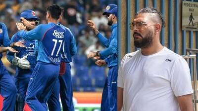 Yuvraj Singh and Afghanistan cricket team (AFP) Yuvraj Singh and Afghanistan cricket team (AFP)