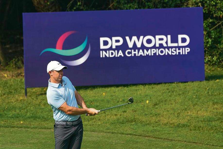 Rory McIlroy during the DP World Tour Championship golf tournament on Thursday.