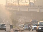A layer of smog seen engulfed deteriorating the air quality in early hours of the morning at Shadipur in New Delhi, India, on Saturday, October 18, 2025. A layer of smog seen engulfed deteriorating the air quality in early hours of the morning at Shadipur in New Delhi, India, on Saturday, October 18, 2025.