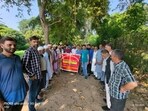 The group of 40 farmers was sent by the Jammu and Kashmir agriculture department. (HT Photo)