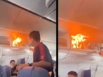 Cabin crew quickly brought the fire under control, and no injuries were reported. Cabin crew quickly brought the fire under control, and no injuries were reported.