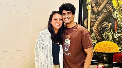 బాయ్‌ఫ్రెండ్‌తో స్మృతి మంధాన (Twitter)