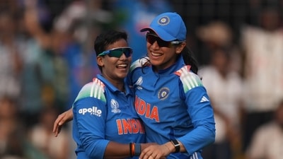 For India's bowling department, Deepti Sharma took four wickets. (AP) For India's bowling department, Deepti Sharma took four wickets. (AP)