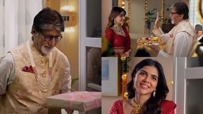 Amitabh Bachchan, Janhvi Kapoor and Kalyani Priyadarshan star in new advertisement together.