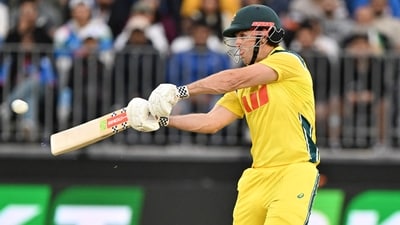 Mitchell Marsh played a steady knock to lead Australia to an easy win. (AFP) Mitchell Marsh played a steady knock to lead Australia to an easy win. (AFP)
