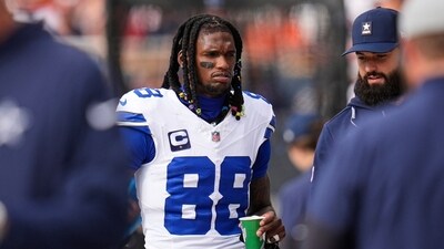 CeeDee Lamb, Dallas Cowboys WR, returns from an ankle injury to face the Washington Commanders. (AP)