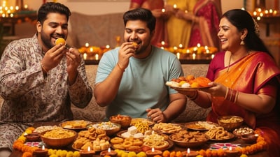 Avoid weight gain during festivals by monitoring liquid calories, says fitness coach. (Google Gemini) Avoid weight gain during festivals by monitoring liquid calories, says fitness coach. (Google Gemini)