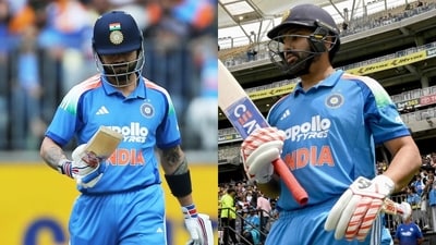 Virat Kohli and Rohit Sharma flopped vs Austalia in first ODI. (PTI and AFP Image) Virat Kohli and Rohit Sharma flopped vs Austalia in first ODI. (PTI and AFP Image)