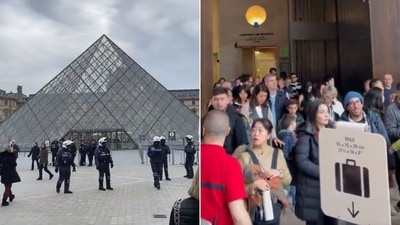 A theft was reported at the Louvre in Paris. A theft was reported at the Louvre in Paris.