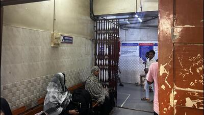 Row of patients waiting for their sonography appointments at Kurla’s Bhabha hospital Row of patients waiting for their sonography appointments at Kurla’s Bhabha hospital