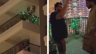 A string of Diwali lights is breaking the internet. Read on to find out how. (Instagram/@yourmaddyrider)