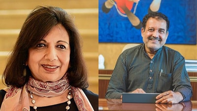 A social media controversy has emerged in Bengaluru over Kiran Mazumdar-Shaw and TV Mohandas Pai being labelled 'outsiders' due to their ethnic backgrounds. A social media controversy has emerged in Bengaluru over Kiran Mazumdar-Shaw and TV Mohandas Pai being labelled 'outsiders' due to their ethnic backgrounds.