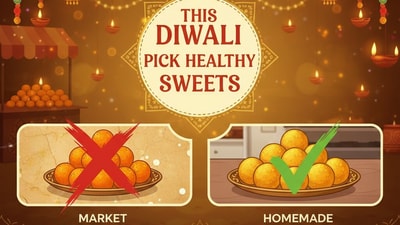This Diwali 2025, instead of market boondi laddu, go for homemade besan laddu. (Image generated via Google Gemini) This Diwali 2025, instead of market boondi laddu, go for homemade besan laddu. (Image generated via Google Gemini)
