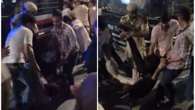 Videos purportedly showing JNU students being shoved inside buses while getting detained by the Delhi Police surfaced on social media. (X/@cpimlliberation) Videos purportedly showing JNU students being shoved inside buses while getting detained by the Delhi Police surfaced on social media. (X/@cpimlliberation)