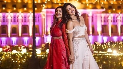 Priyanka Chopra also wished Parineeti Chopra's mother Reena Chopra. Priyanka Chopra also wished Parineeti Chopra's mother Reena Chopra.