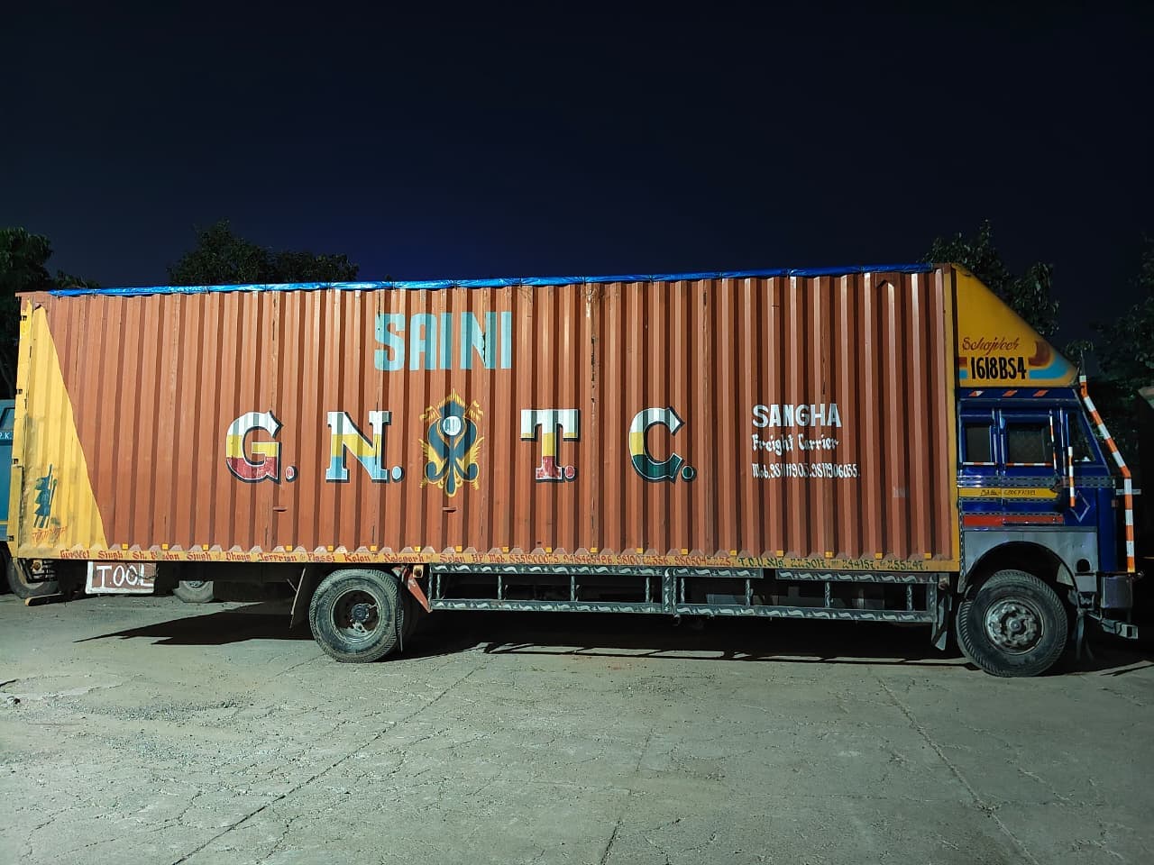 The container truck involved in the accident, which has been seized. (HT Photo) The container truck involved in the accident, which has been seized. (HT Photo)