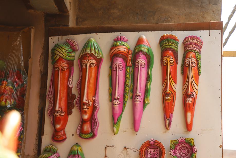 Vibrant artefacts like these faces will glam up your interiors in eco-friendly way. Price: ₹90/piece. Vibrant artefacts like these faces will glam up your interiors in eco-friendly way. Price: ₹90/piece.