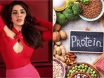 Nutritionist advises that veg protein sources may have higher carbs and fats.