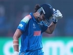 Despite Smriti Mandhana’s fine knock, India lost their group match to England in Indore on Sunday. (AP) Despite Smriti Mandhana’s fine knock, India lost their group match to England in Indore on Sunday. (AP)