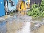 In the monsoon, half the transit camp goes under water, said a resident. The inside roads are waterlogged. In the monsoon, half the transit camp goes under water, said a resident. The inside roads are waterlogged.