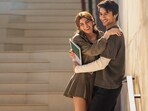 Khushi Kapoor and Ibrahim Ali Khan in a still from their Netflix film Nadaaniyan. Khushi Kapoor and Ibrahim Ali Khan in a still from their Netflix film Nadaaniyan.