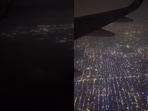 A woman’s video from a plane comparing Delhi and Bengaluru during Diwali went viral.(Instagram/gurl_in_metro)