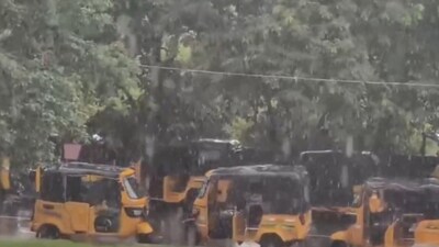 The weather department has predicted more rain in several parts of Chennai today. (PTI screengrab) The weather department has predicted more rain in several parts of Chennai today. (PTI screengrab)
