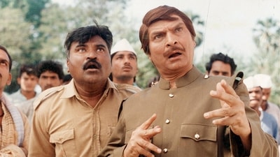 Asrani in a still from one of his films,
