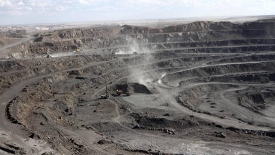 A rare-earth mine in Baotou, Inner Mongolia. A rare-earth mine in Baotou, Inner Mongolia.