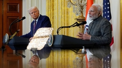 The MEA has rebuked the US president's claim and said no such conversation took place between Trump and Modi regarding India's purchase of Russian oil. (REUTERS)