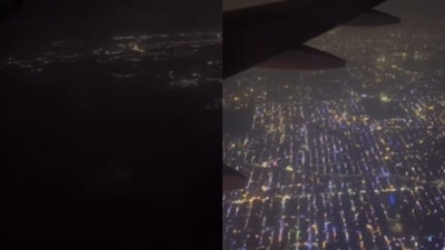 A woman’s video from a plane comparing Delhi and Bengaluru during Diwali went viral. (Instagram/gurl_in_metro) A woman’s video from a plane comparing Delhi and Bengaluru during Diwali went viral. (Instagram/gurl_in_metro)
