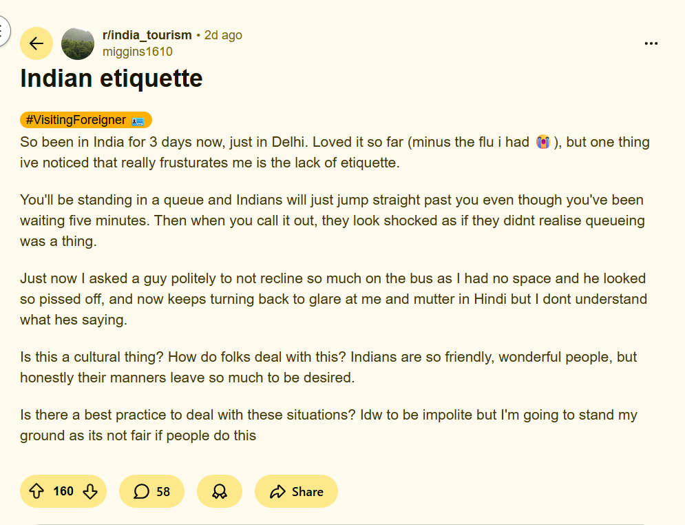 Screengrab of the Reddit post. (@miggins1610/Reddit) Screengrab of the Reddit post. (@miggins1610/Reddit)