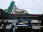 The Bombay Stock Exchange building on Dalal Street in Mumbai.