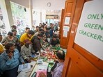 Delhi’s air crisis has many causes, but firecrackers are one of the few that can be completely avoided. Choosing not to burst them is the simplest and direct form of civic responsibility that citizens can exercise. (HT Photo)