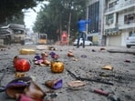 From Sushant Lok to Sohna Road, rules were ignored on Diwali night; activists decried weak enforcement and the myth of ‘green crackers’. (Parveen Kumar/HT) From Sushant Lok to Sohna Road, rules were ignored on Diwali night; activists decried weak enforcement and the myth of ‘green crackers’. (Parveen Kumar/HT)