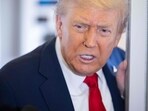 US President Donald Trump speaks with the media aboard Air Force One. US President Donald Trump speaks with the media aboard Air Force One.