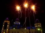The night sky illuminated with firecrackers in Ludhiana on Diwali on Monday. Ludhiana recorded the worst AQI of 282 in Punjab on Tuesday morning. (Gurpreet Singh/HT) The night sky illuminated with firecrackers in Ludhiana on Diwali on Monday. Ludhiana recorded the worst AQI of 282 in Punjab on Tuesday morning. (Gurpreet Singh/HT)