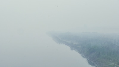 Another thick smog visual captured in New Delhi this morning (ANI) Another thick smog visual captured in New Delhi this morning (ANI)