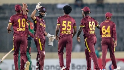 West Indies came out on top in the Super Over against Bangladesh on Tuesday. (AFP) West Indies came out on top in the Super Over against Bangladesh on Tuesday. (AFP)